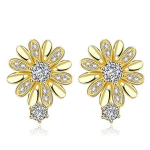 Platinum and Gold Earrings