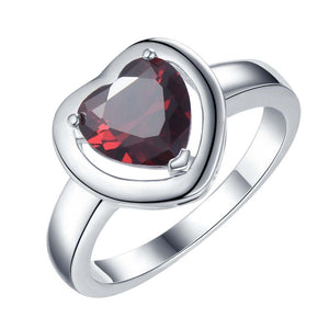 Lucky Silver - Silver Designer Bold Heart Ring - LOCAL STOCK - LSR018