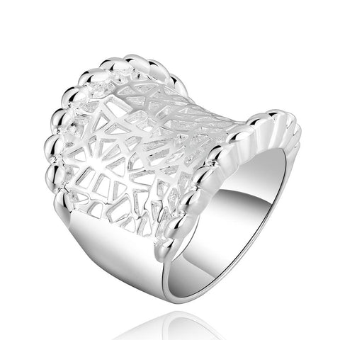 Lucky Silver - Silver Designer Wed Ring - LOCAL STOCK