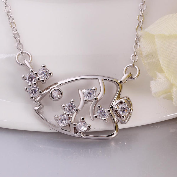 White Gold Necklace LSN039