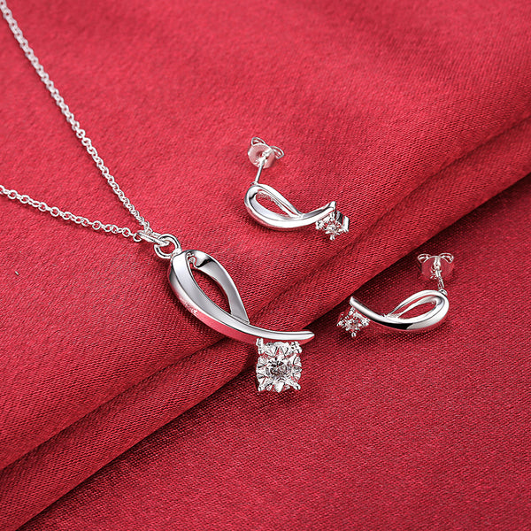 Silver Designer Jewelry Set LSSPCS848