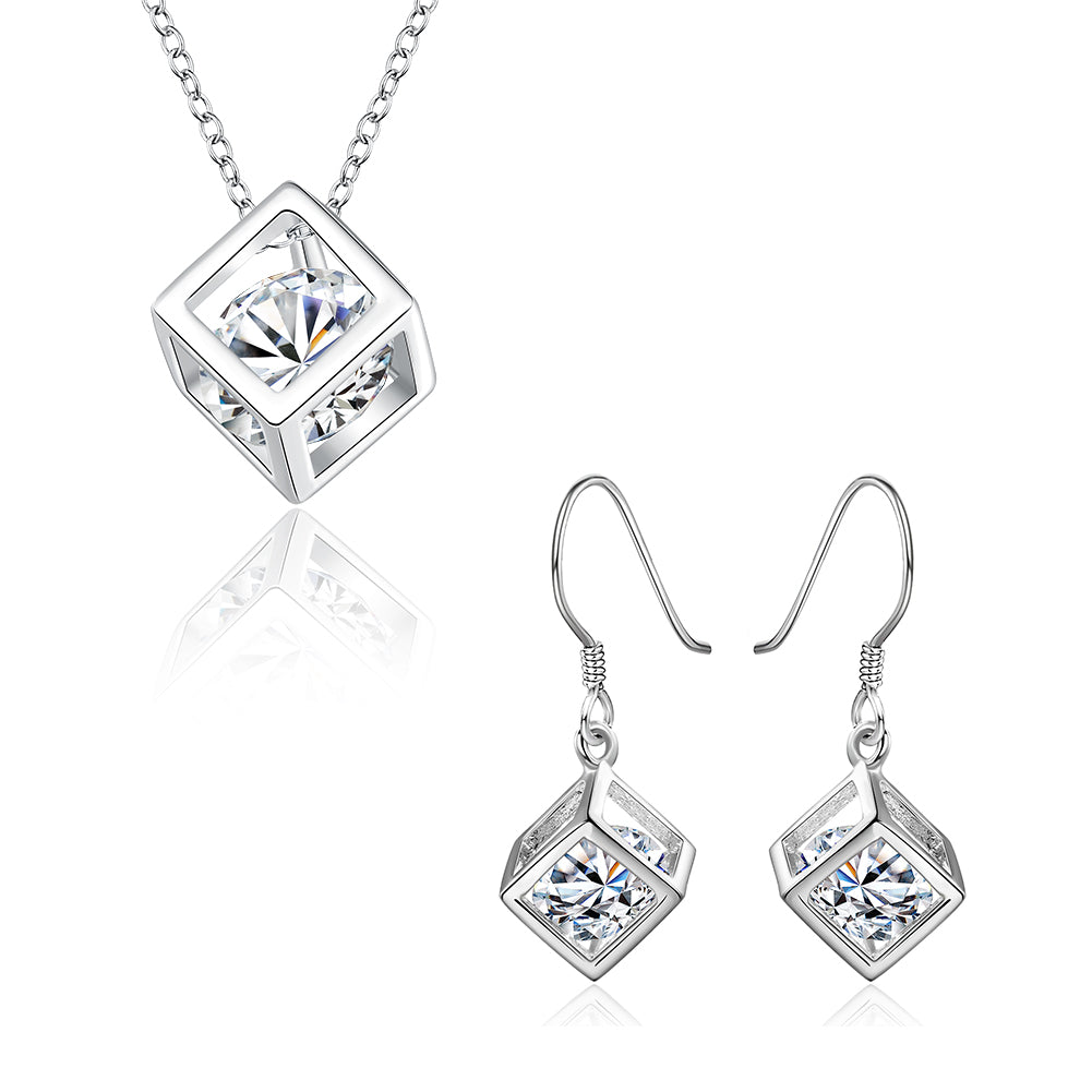 Silver Designer Jewelry Set LSSPCS813