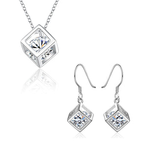 Silver Designer Jewelry Set LSSPCS813