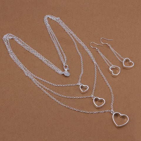 Silver Designer Jewelry Set LSS424