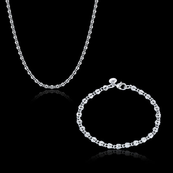 Silver Designer Jewelry Set LSSPCS860