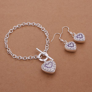 Silver Designer Jewelry Set LSS374