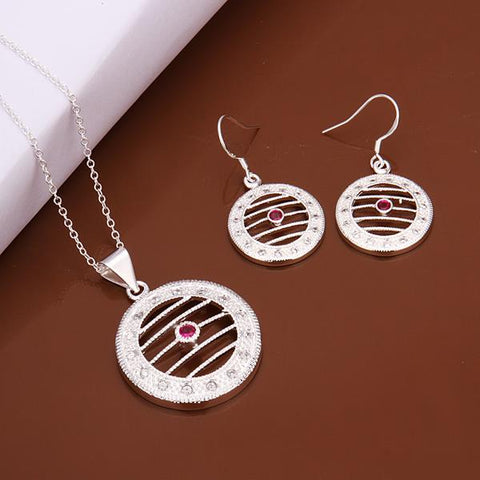 Silver Designer Jewelry Set LSS464
