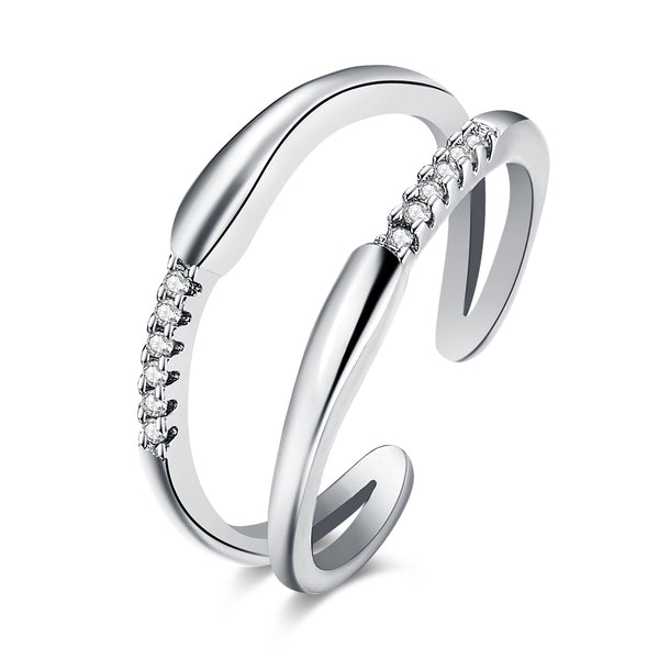 White Gold Ring LSR898-C