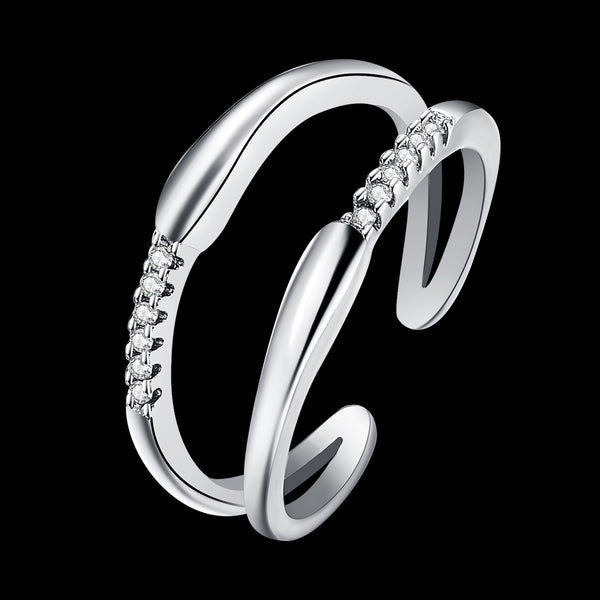 White Gold Ring LSR898-C