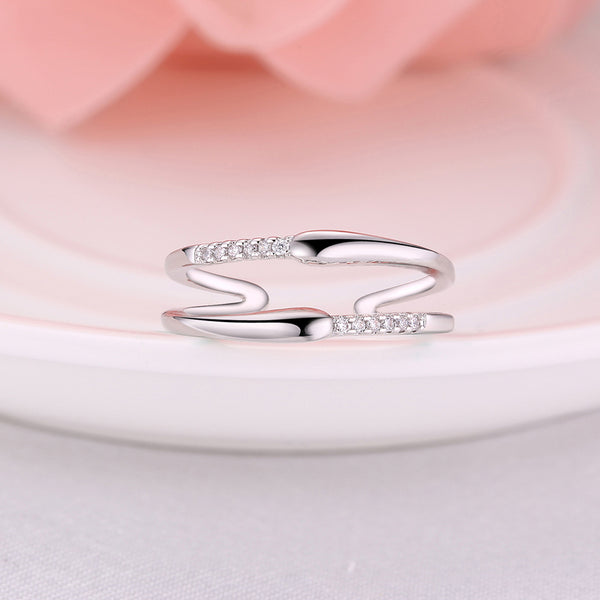 White Gold Ring LSR898-C