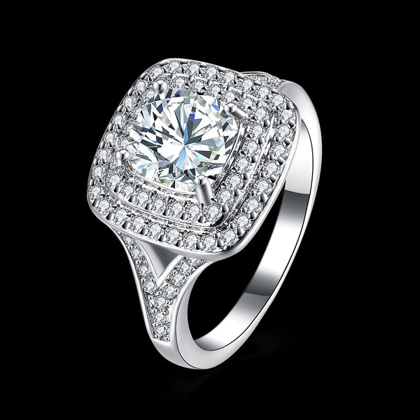 White Gold Ring LSR938-C