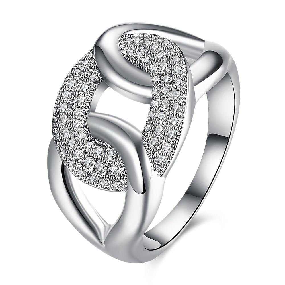 White Gold Ring LSR954-C