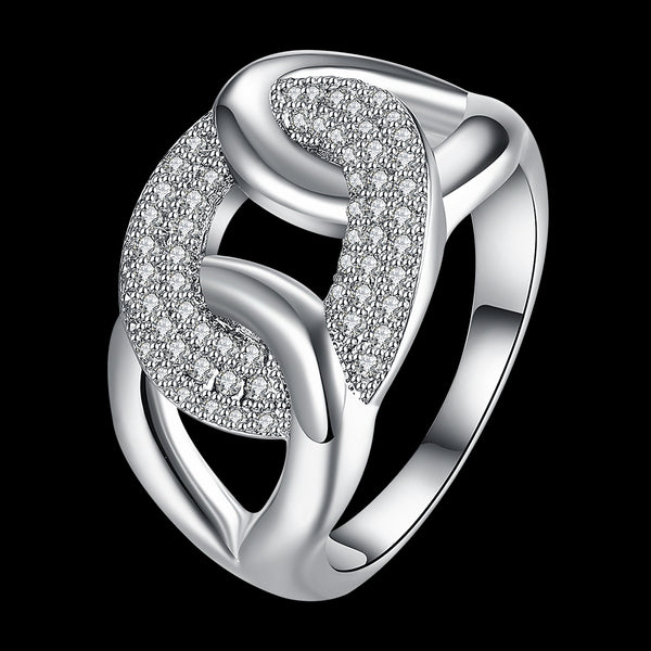 White Gold Ring LSR954-C