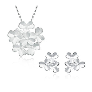 Silver Designer Jewelry Set LSS796
