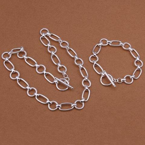 Silver Designer Jewelry Set LSS417