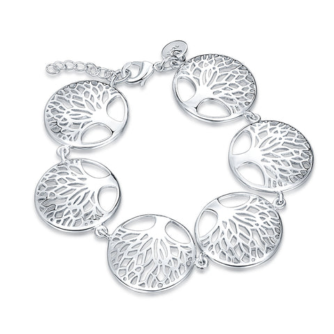 Silver Tree of Life Bracelet- LS SPCH558