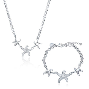 Silver Designer Jewelry Set LSSPCS910