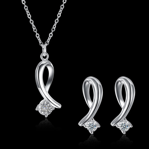 Silver Designer Jewelry Set LSSPCS848