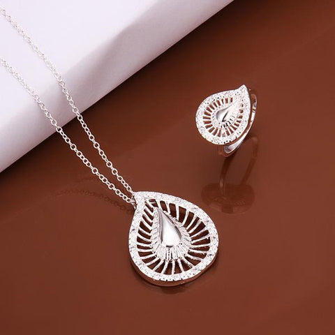 Silver Designer Jewelry Set LSS495