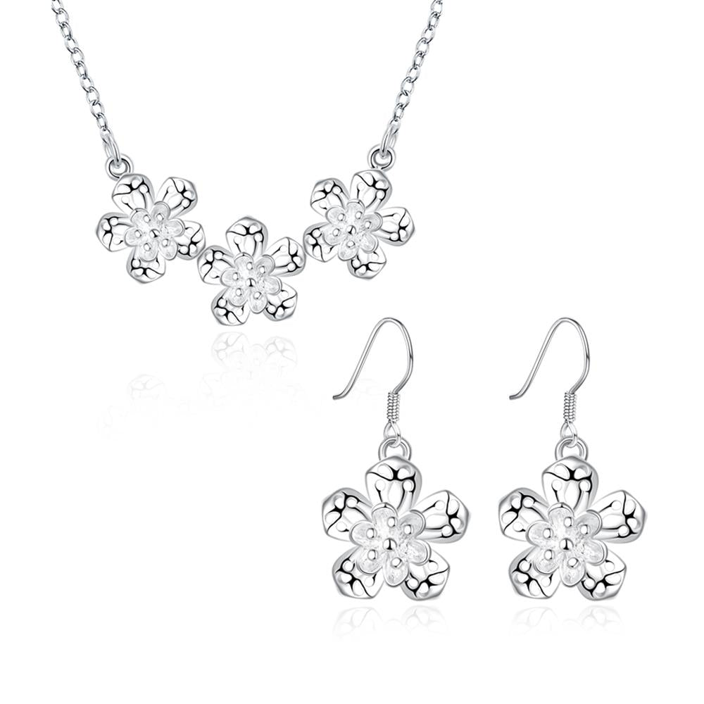 Silver Designer Jewelry Set LSS811