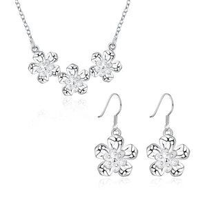 Silver Designer Jewelry Set LSS811