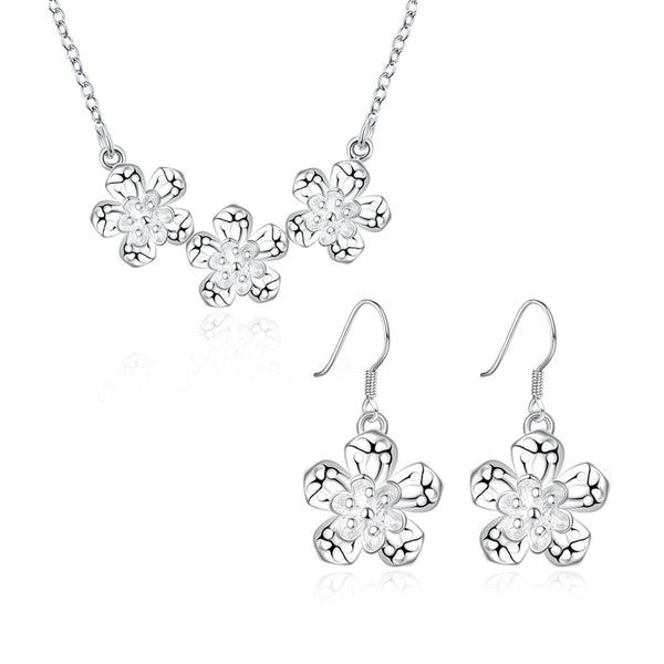 Silver Designer Jewelry Set LSS811