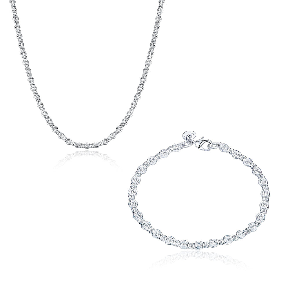 Silver Designer Jewelry Set LSSPCS860