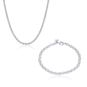 Silver Designer Jewelry Set LSSPCS860