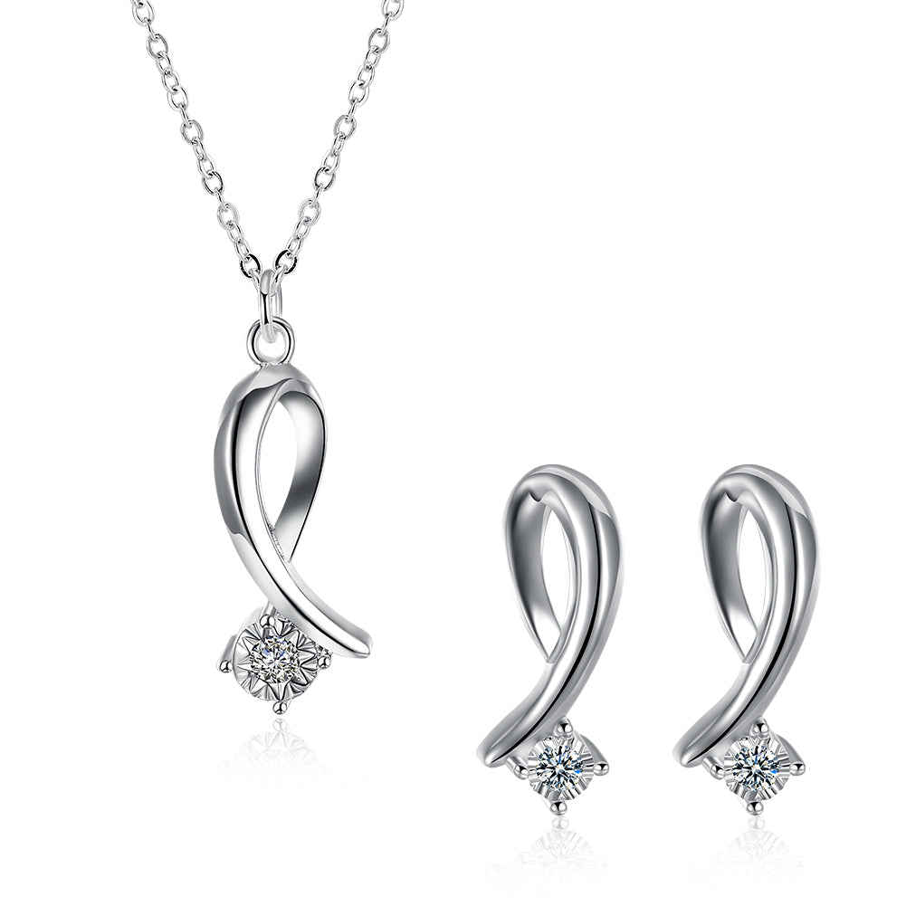 Silver Designer Jewelry Set LSSPCS848