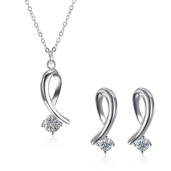 Silver Designer Jewelry Set LSSPCS848