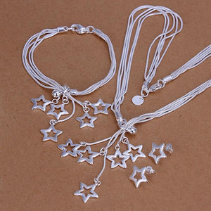 Silver Designer Jewelry Set LSS138