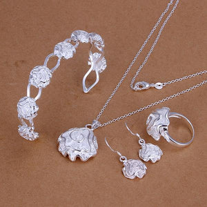 Silver Designer Jewelry Set LSS321