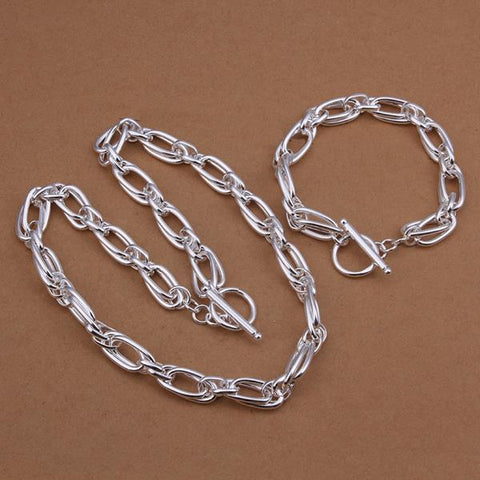 Silver Designer Jewelry Set LSS416