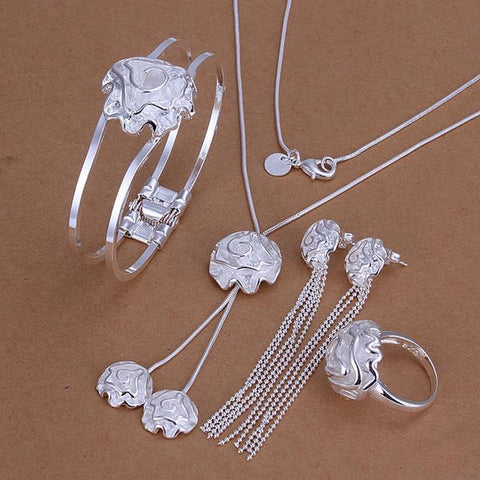 Silver Designer Jewelry Set LSS324