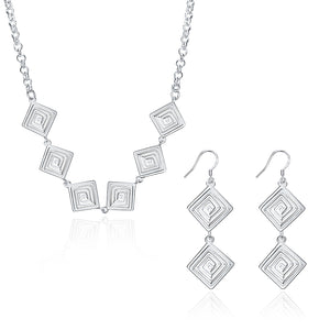 Silver Designer Jewelry Set LSSPCS890