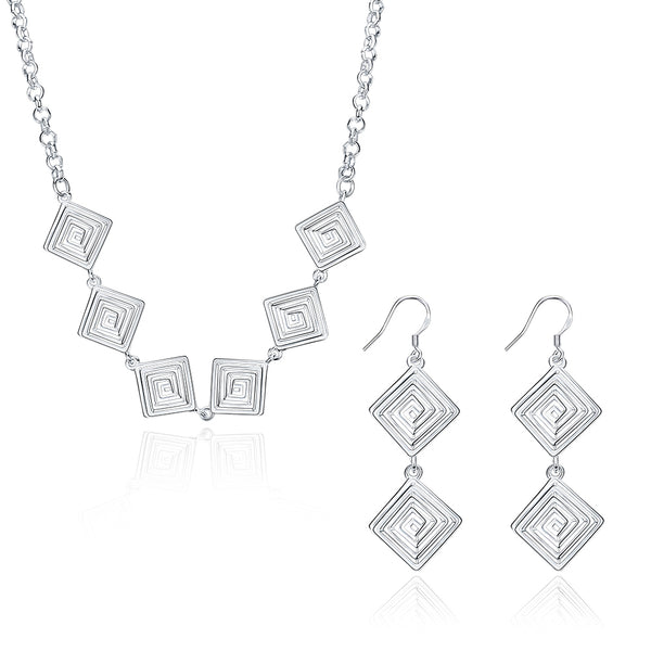 Silver Designer Jewelry Set LSSPCS890