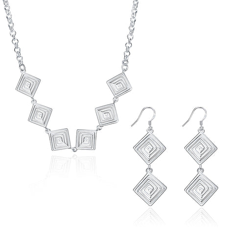 Silver Designer Jewelry Set LSSPCS890