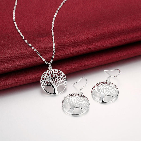 Silver Designer Jewelry Set LSS828
