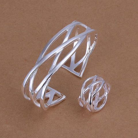 Silver Designer Jewelry Set LSS285