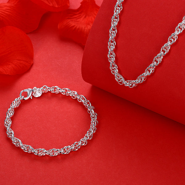 Silver Designer Jewelry Set LSSPCS865