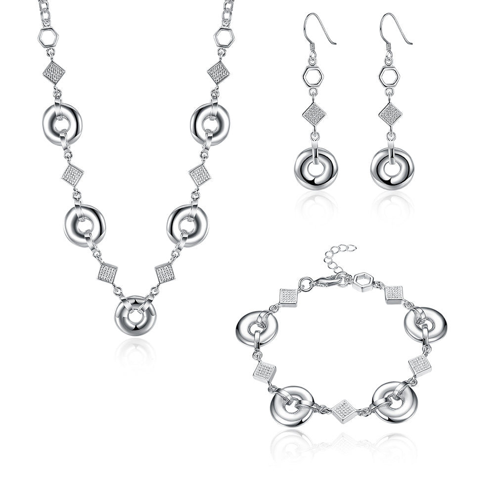 Silver Designer Jewelry Set LSSPCS846