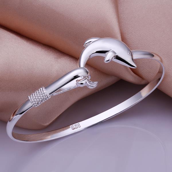 Silver Designer Bangle LSSPCB178