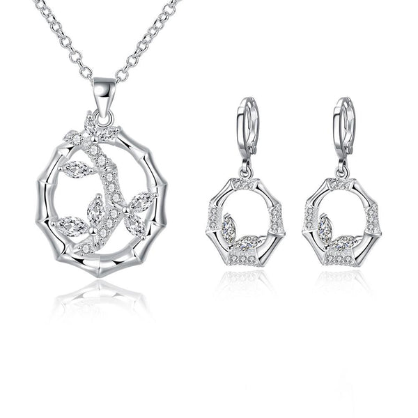 Silver Designer Jewelry Set LSS840