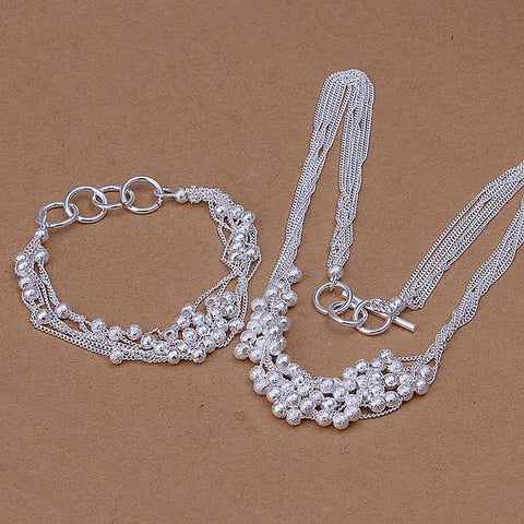 Silver Designer Jewelry Set LSS142