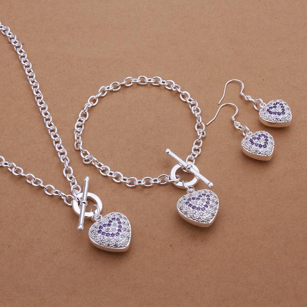 Silver Designer Jewelry Set LSS372