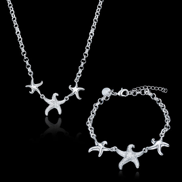 Silver Designer Jewelry Set LSSPCS910