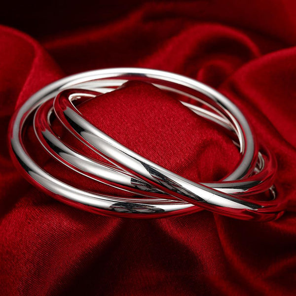 Silver Designer Bangle LSB047 SGS