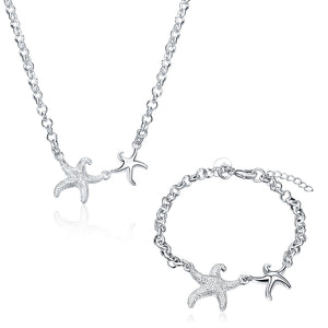Silver Designer Jewelry Set LSSPCS911