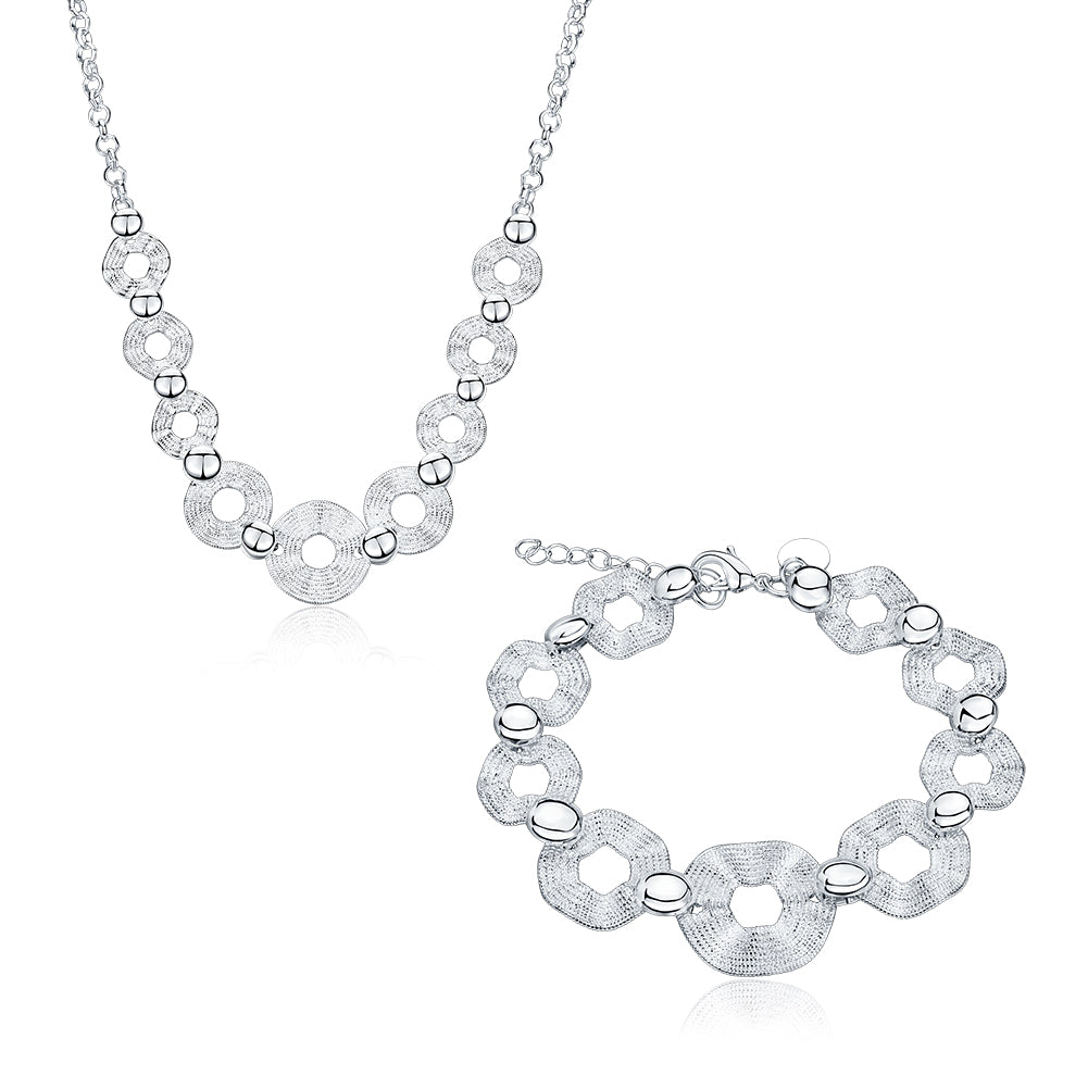 Silver Designer Jewelry Set LSSPCS893
