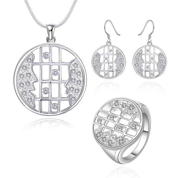 Silver Designer Jewelry Set LSS663